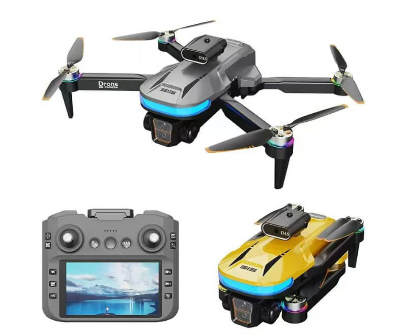 S15HP Brushless Motor Dual Camera Drone with 4.5" Display Remote